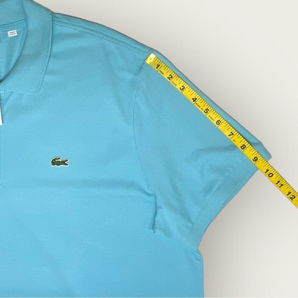 NWT | Lacoste | Logo Slim FIt Polo Shirt | Turquoise | 8 || 3XL - Picture 12 of 13